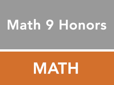 Math 9 Honors HGHS Final Exam
